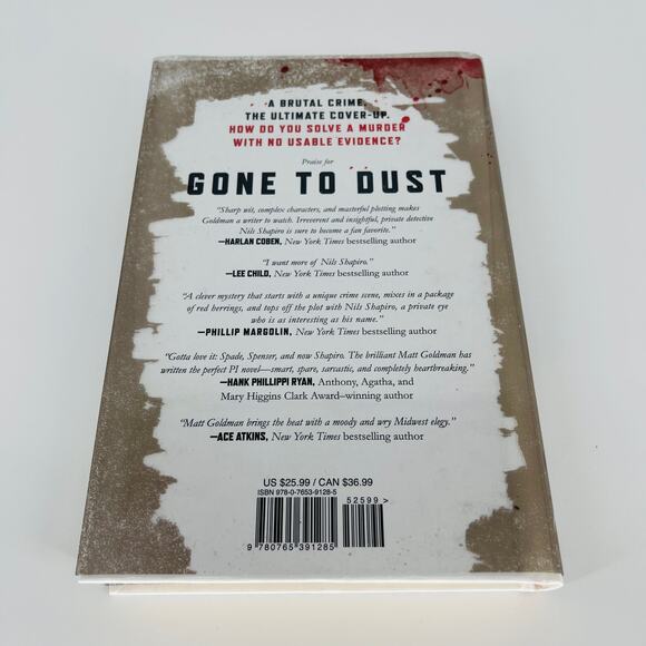 Gone To Dust, a hardcover book / novel by Matt Goldman - Good Used Condition - Picture 7 of 11